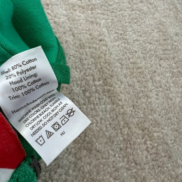 Hanna Andersson Boys Dino Green French Terry Zip Up Hoodie Sweatshirt 10 - Picture 9 of 9